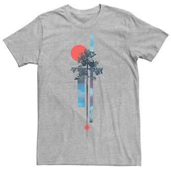 Men's Abstract Nature Tree Graphic Tee