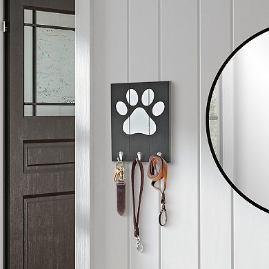 Belle Maison Paw Print Pet Wall Hooks
