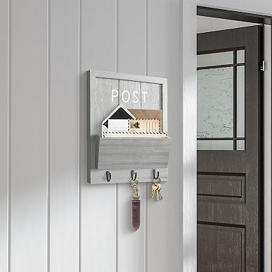 Belle Maison Mail Bin Coat Hook Wall Hanging