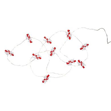 10-Count LED Mini Reindeer Christmas Fairy Lights 5.25ft Copper Wire