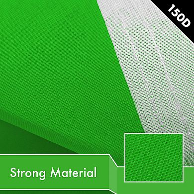 G128 Lime Green 150D Printed Polyester Flag