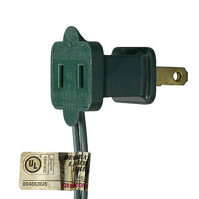 35-Count Blue and Clear Mini Christmas Light Set 7ft Green Wire