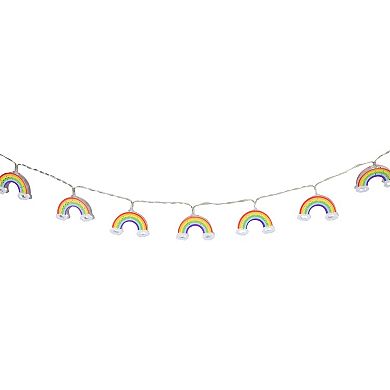 10 Count LED Warm White Rainbow Christmas Lights - 3.25- Foot Clear Wire