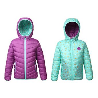 Girls' Rokka&Rolla Reversible Lightweight Puffer Jacket