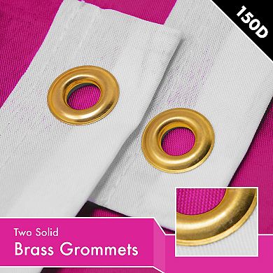 G128 Pink 150D Printed Polyester Flag