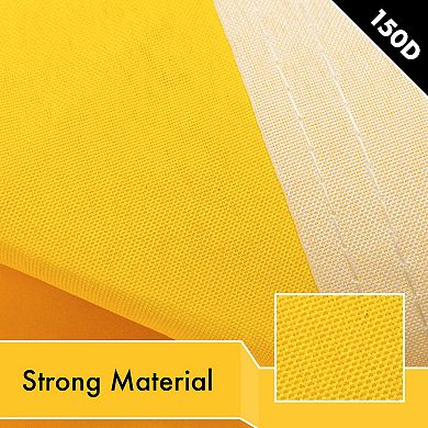 G128 Golden Yellow 150D Printed Polyester Flag