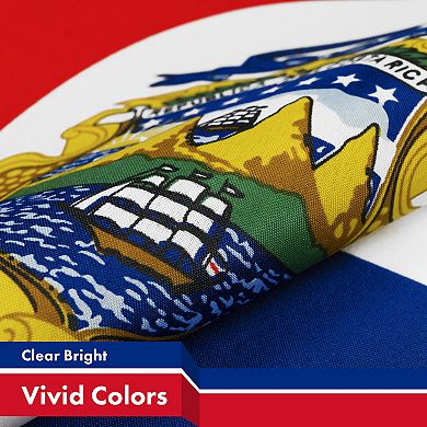 G128 Costa Rica 150D Printed Polyester Flag