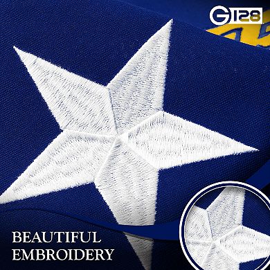 G128 North Carolina Emb 220G 2.5x4 Ft Embroidered Spun Polyester Flag