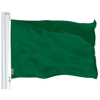 G128 Dark Green 150D Printed Polyester Flag