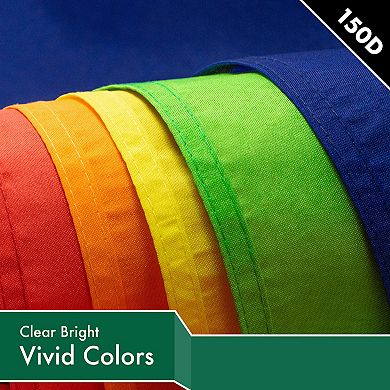 G128 Dark Green 150D Printed Polyester Flag