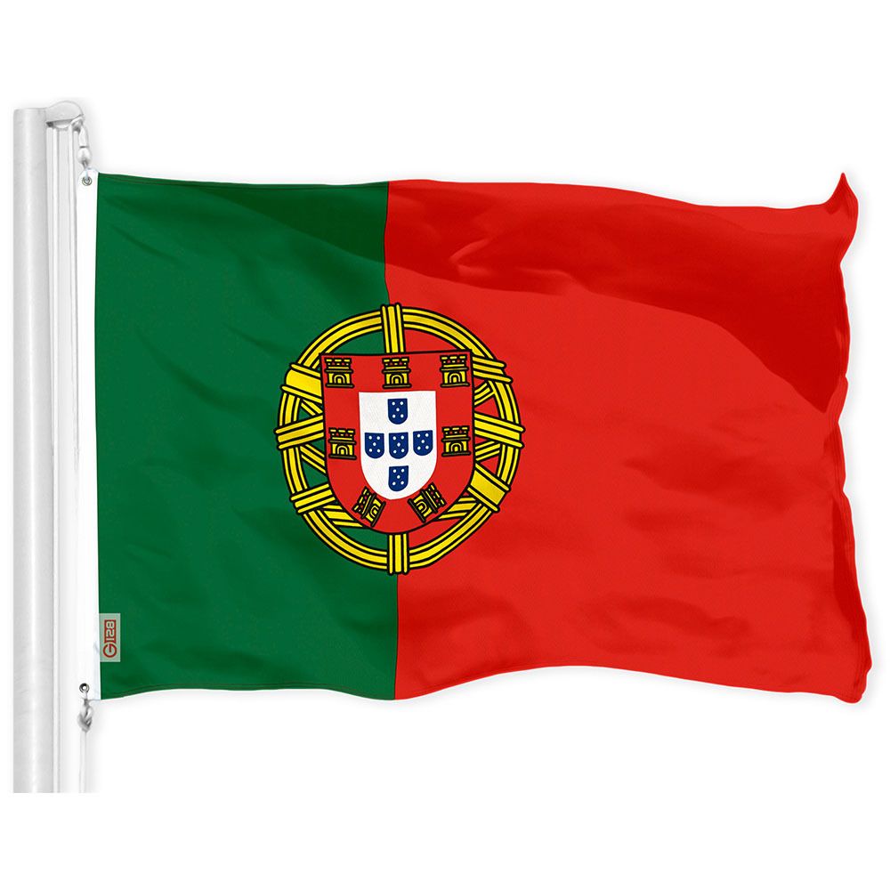 Portugal-Flaggen Wimpelkette – 10 M Lang, 38 Fähnchen, 150D Polyester, Für Drinnen & Draußen