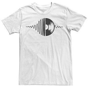 Men's Music Vinyl Record Soundwave Graphic Tee