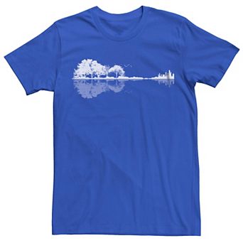 Men's Forest Guitar Reflection Graphic Tee