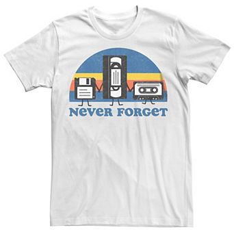 Men's Never Forget Retro Media Graphic Tee