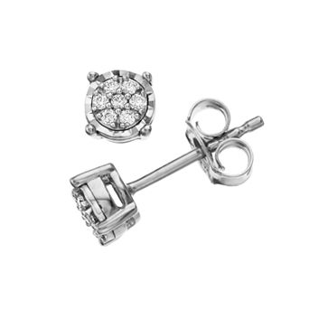 Diamond Brilliance 1/4 Carat T.W. Diamond Cushion Earrings
