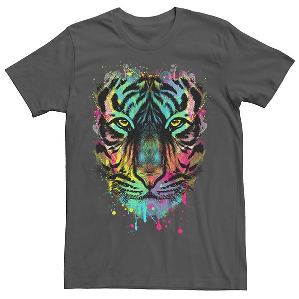 Men's Hunting For Colors Tiger Face Graphic Tee