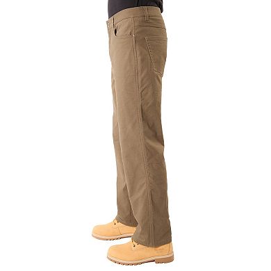 Big & Tall Smith's Workwear Stretch Fleece-Lined Canvas 5-Pocket Pants