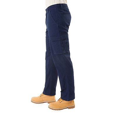 Big & Tall Smith's Workwear Stretch Fleece-Lined Canvas Cargo Pants