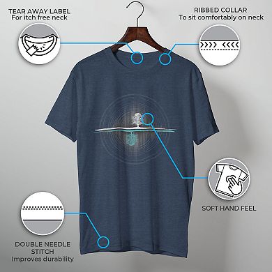 Men's Yin Yang Tree Of Life Soundwave Graphic Tee