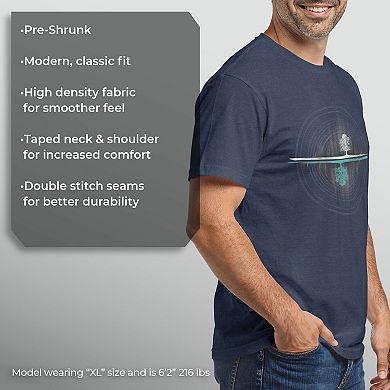 Men's Yin Yang Tree Of Life Soundwave Graphic Tee