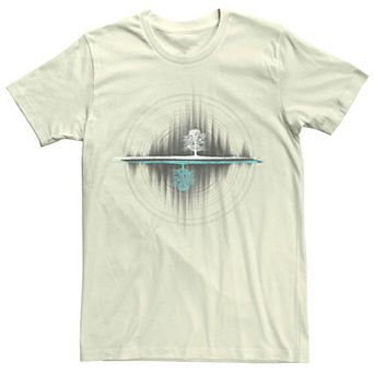 Men's Yin Yang Tree Of Life Soundwave Graphic Tee