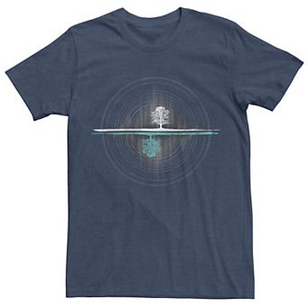 Men's Yin Yang Tree Of Life Soundwave Graphic Tee