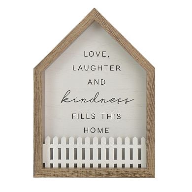Belle Maison "Love Laughter And Kindness" House Tabletop Decor