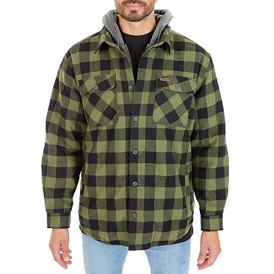 Berber Lined Hooded Big And Tall Hooded Flannel Jacket Big Tall