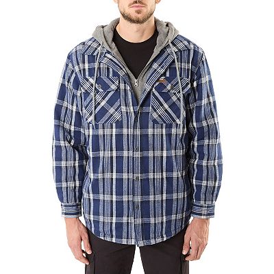 Big Tall Smith s Workwear Sherpa Lined Hooded Flannel Shacket