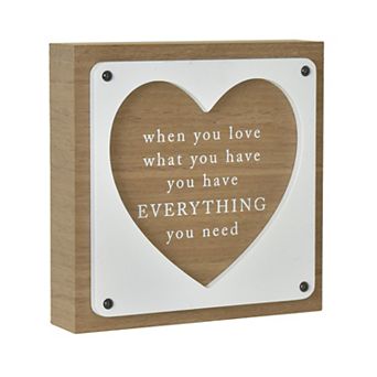 Belle Maison Everything Need Caption Art Box Table Decor