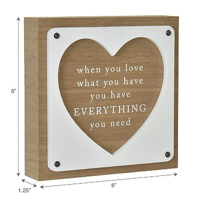 Belle Maison Everything Need Caption Art Box Table Decor