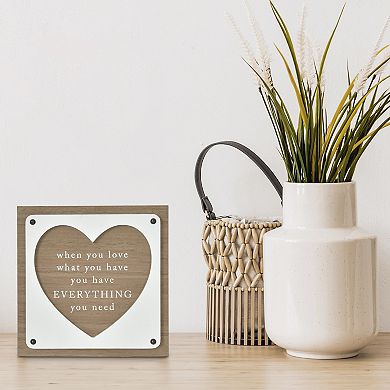 Belle Maison Everything Need Caption Art Box Table Decor