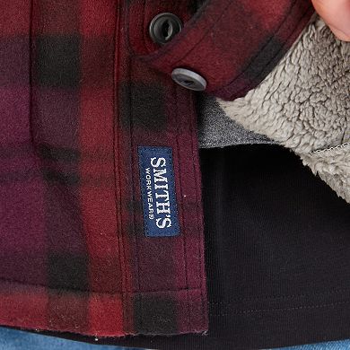 Big & Tall Smith's Workwear Sherpa-Lined Microfleece Shirt Jacket