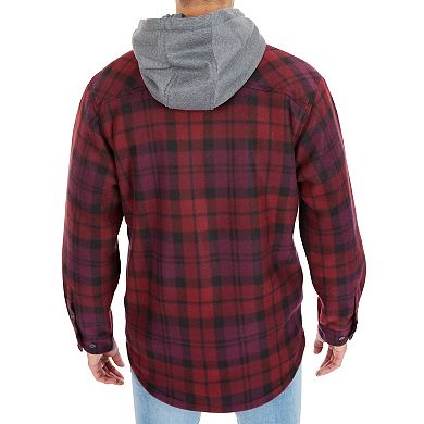 Big & Tall Smith's Workwear Sherpa-Lined Microfleece Shirt Jacket