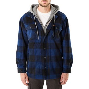 Big & Tall Smith's Workwear Sherpa-Lined Microfleece Shirt Jacket