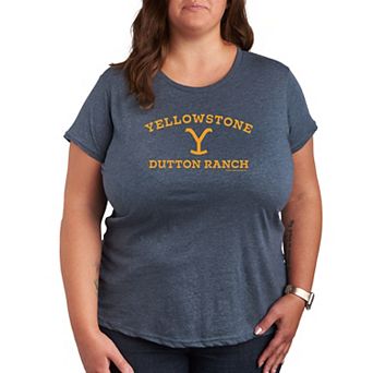 Plus Yellowstone Y Dutton Ranch Logo Graphic Tee