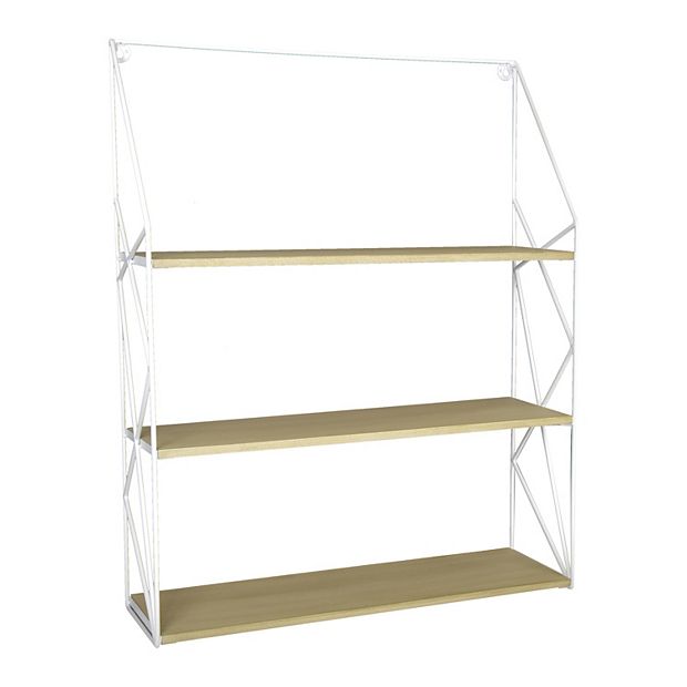 3 tier deals wire shelf white