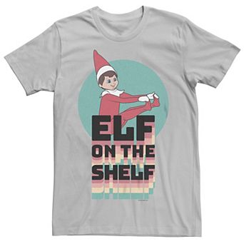 Men's Elf On The Shelf Drop Shadow Text Tee