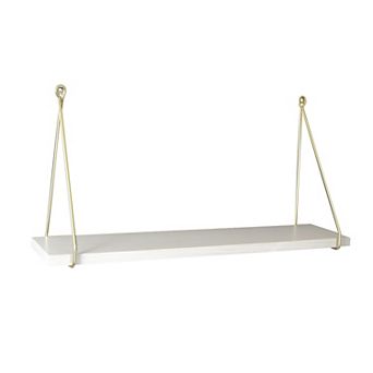 Belle Maison White Shelf Wall Decor