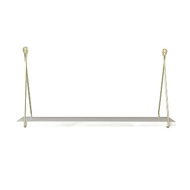Belle Maison White Shelf Wall Decor