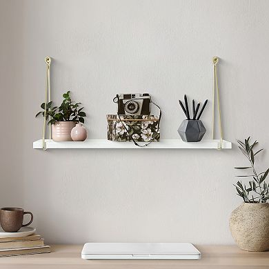 Belle Maison White Shelf Wall Decor