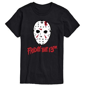 Big & Tall Friday The 13th Ski Mask Graphic Tee