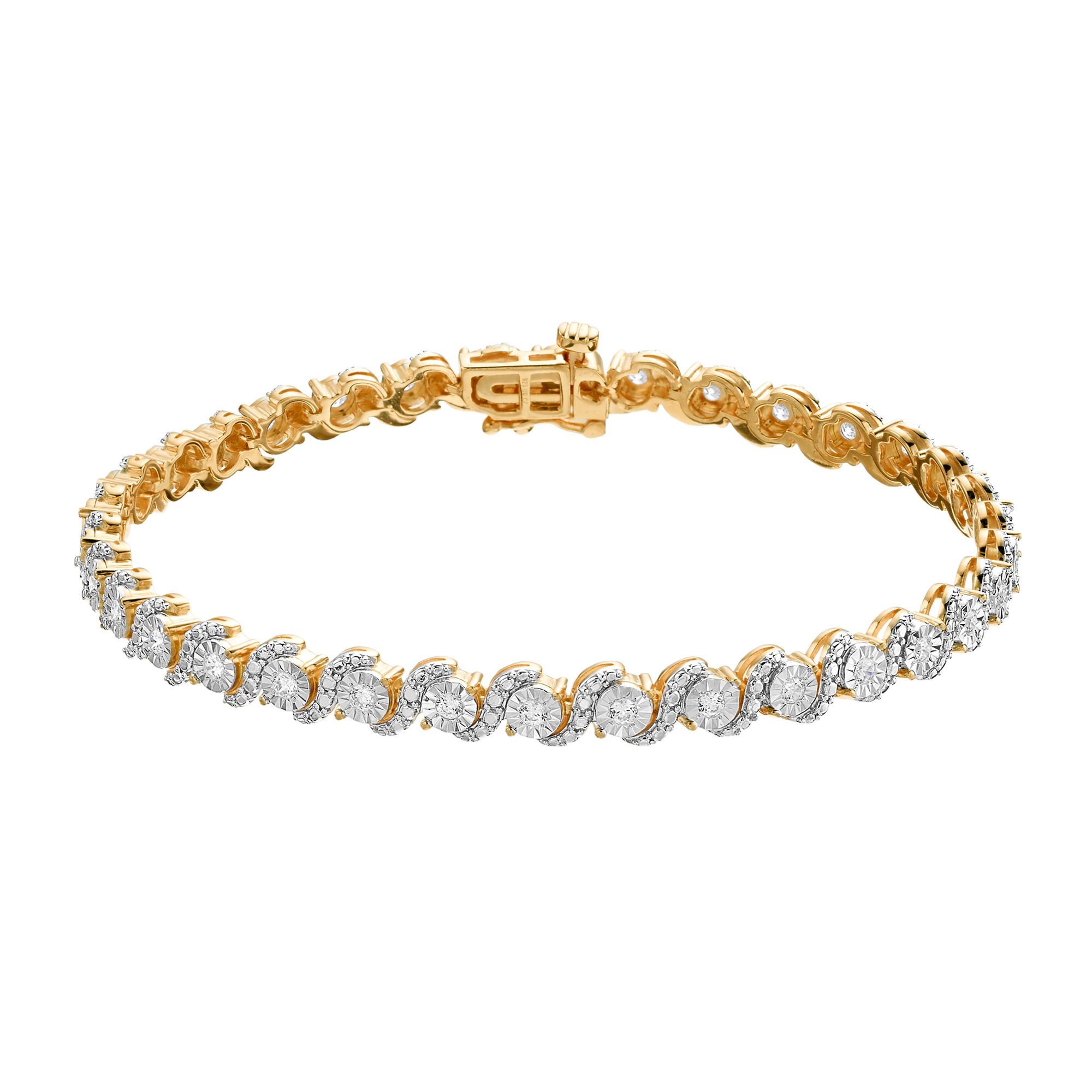 Diamond Brilliance 1 Carat T.W. Diamond Fashion Bracelet, Womens, Size: 7