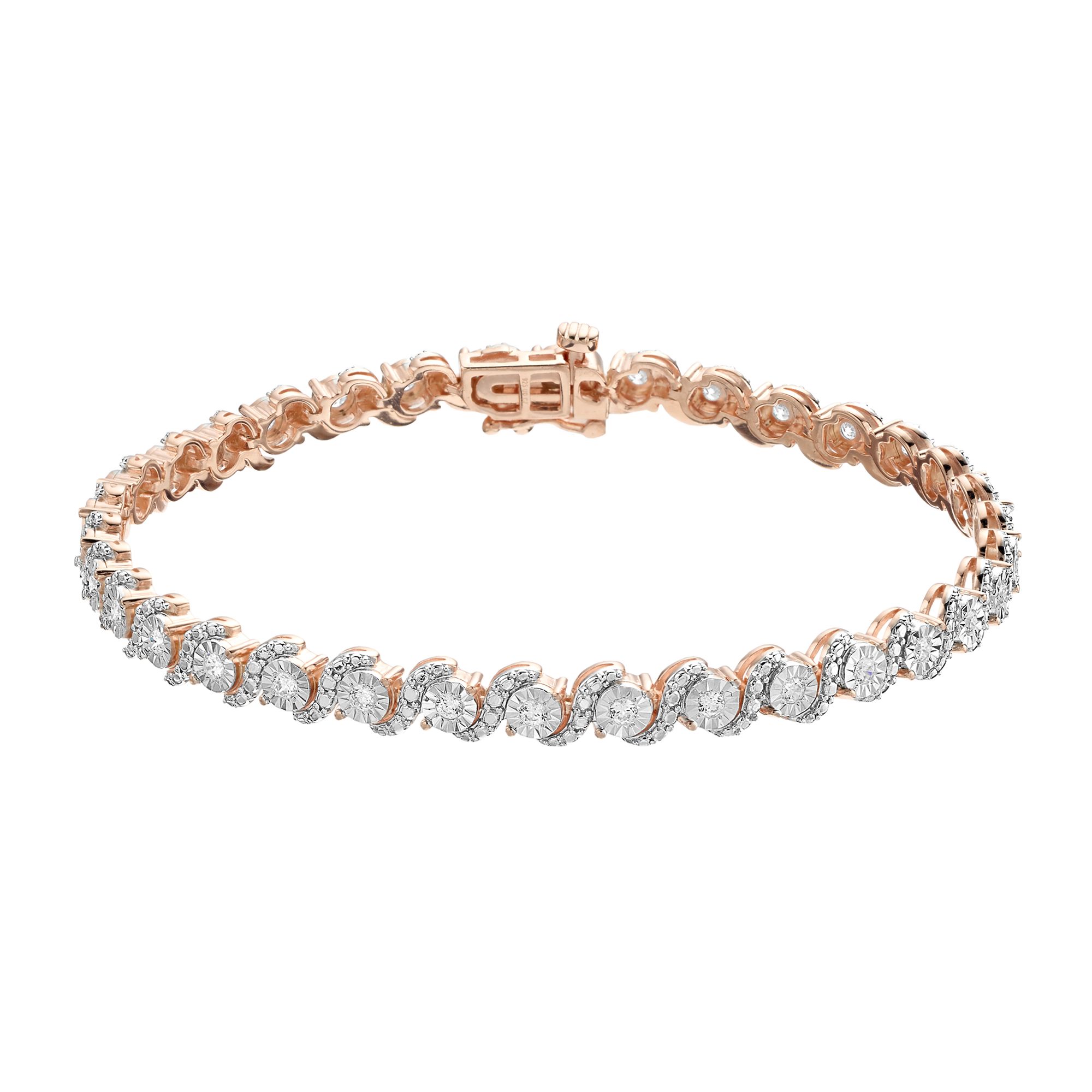Diamond Brilliance 1 Carat T.W. Diamond Fashion Bracelet, Womens, Size: 7