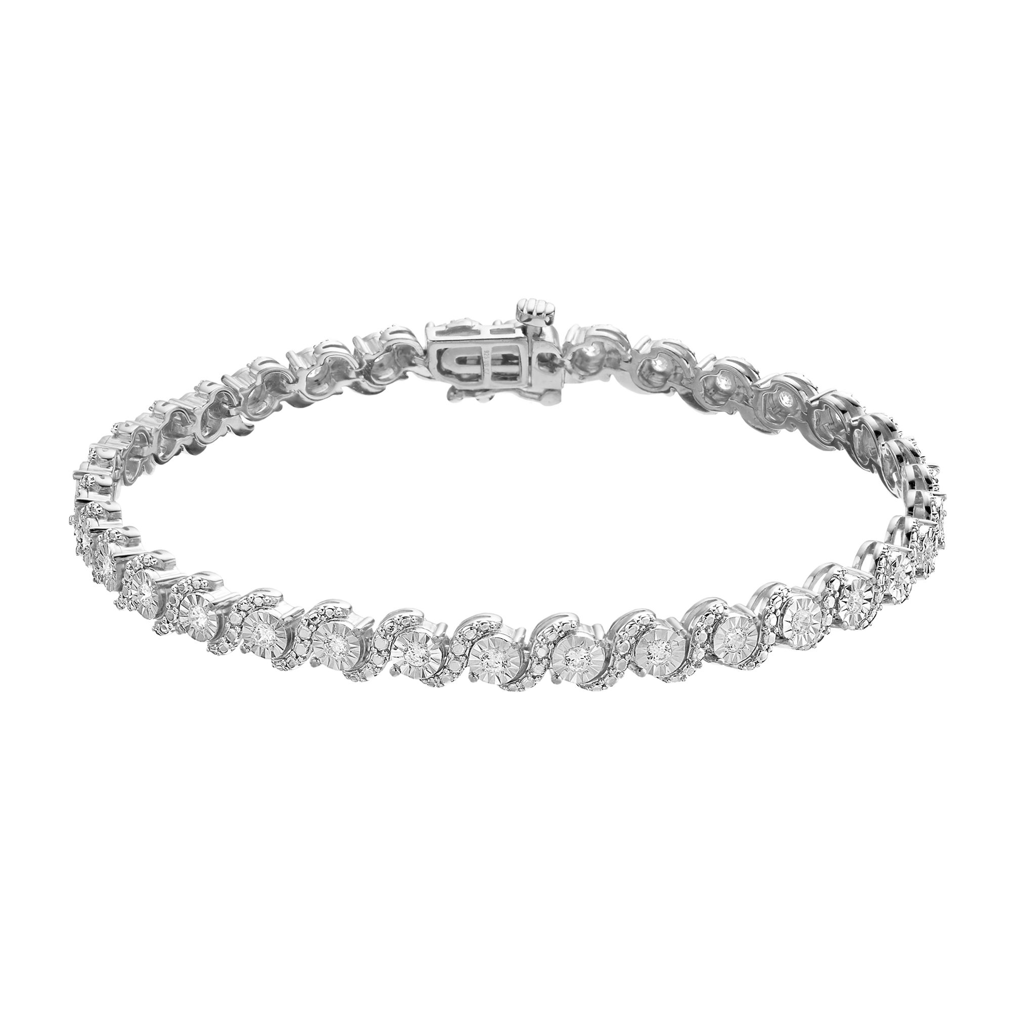 Diamond Brilliance 1 Carat T.W. Diamond Fashion Bracelet, Womens, Size: 7