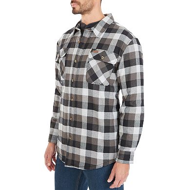 Big & Tall Smith's Workwear Sherpa-Lined Flannel Shirt Jacket