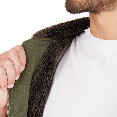 Big & Tall Smith's Workwear Sherpa-Lined Fleece Jacket