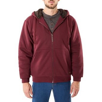 Big & Tall Smith's Workwear Sherpa-Lined Fleece Jacket