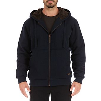 Big & Tall Smith's Workwear Sherpa-Lined Fleece Jacket