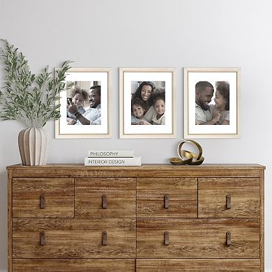Belle Maison Two Tone 3-Piece Wall Frame Set